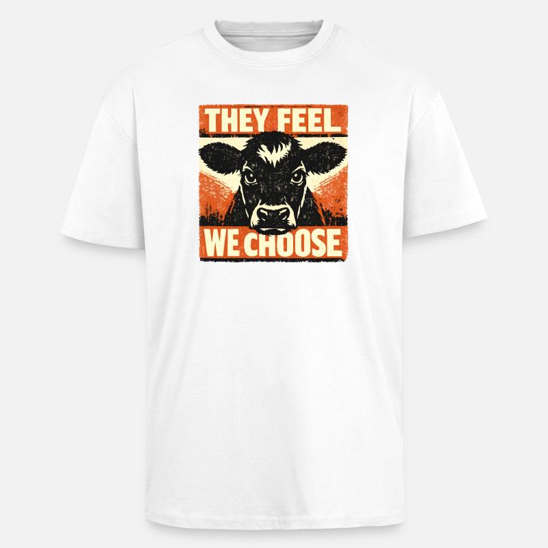 Tierwohl - Oversized Heavyweight Unisex T-Shirt - Weiß