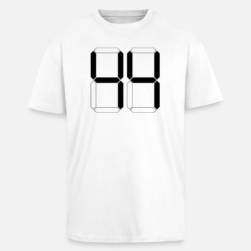 NUMMER 44 Vierundvierzig Geschenk Digital - Oversized Heavyweight Unisex T-Shirt - Weiß