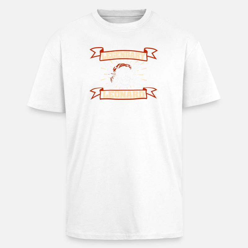 Leonard - Unisex Oversized Heavyweight T-shirt - white