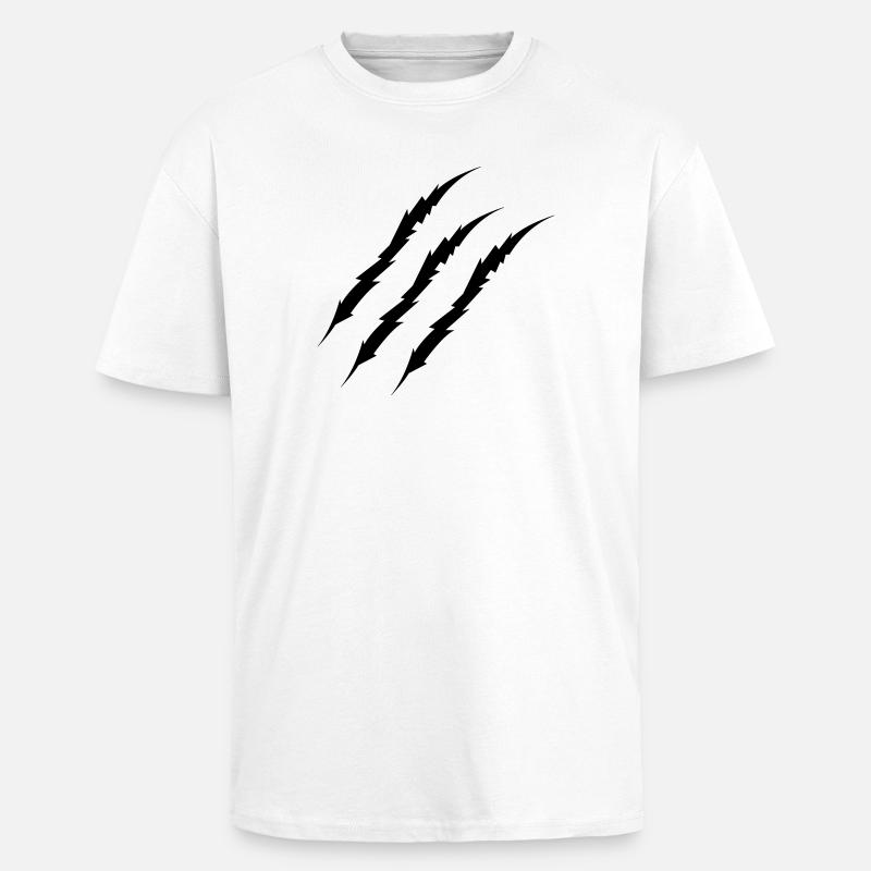 griffe - T-shirt unisexe oversize épais - blanc