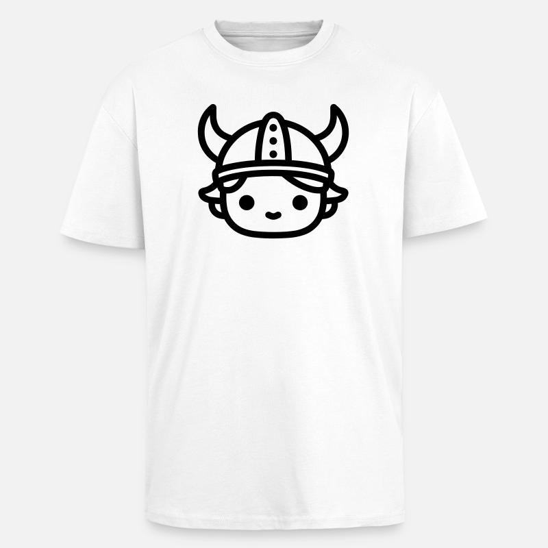 Wikinger - Oversized Heavyweight Unisex T-Shirt - Weiß