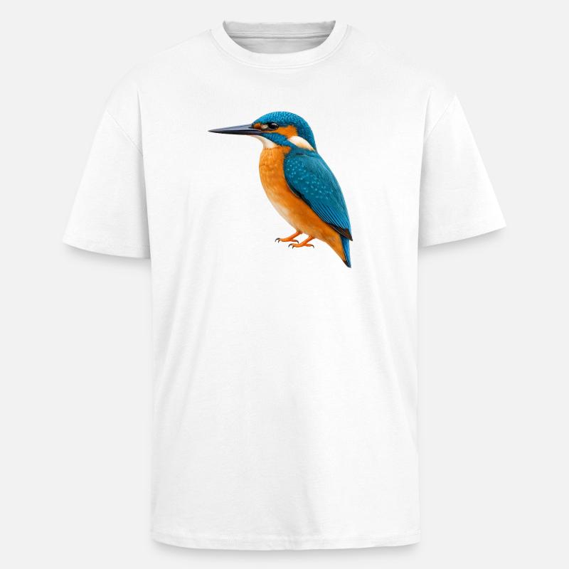 Bunter Eisvögel - Oversized Heavyweight Unisex T-Shirt - Weiß