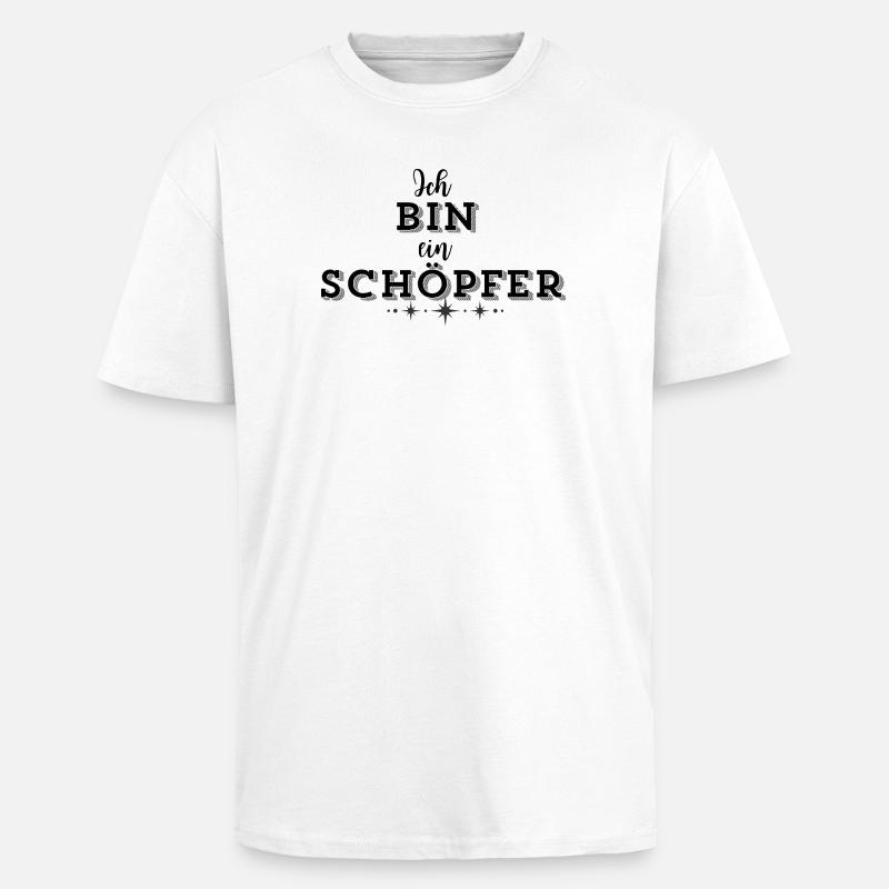 SCHÖPFERKRAFT – Deine Statement Mode - Oversized Heavyweight Unisex T-Shirt - Weiß
