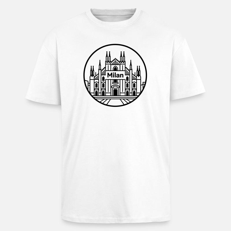 Mailand - Oversized Heavyweight Unisex T-Shirt - Weiß