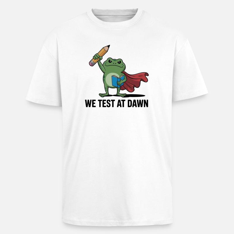 Dawn-getesteter Frosch-Superheld - Oversized Heavyweight Unisex T-Shirt - Weiß