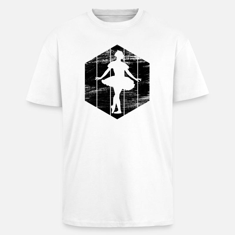 Ballettmädchen - Oversized Heavyweight Unisex T-Shirt - Weiß
