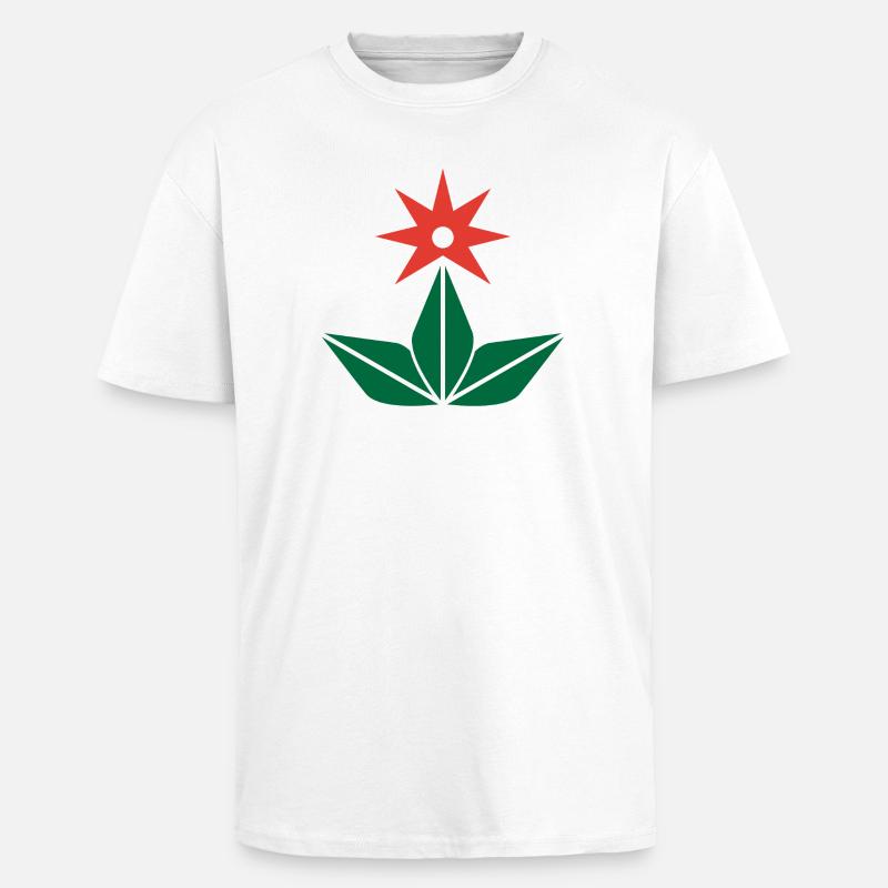 Astroflora_zero - T-shirt unisexe oversize épais - blanc
