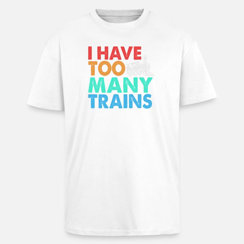 Modelleisenbahn Modellbau Modellbauer - Oversized Heavyweight Unisex T-Shirt - Weiß