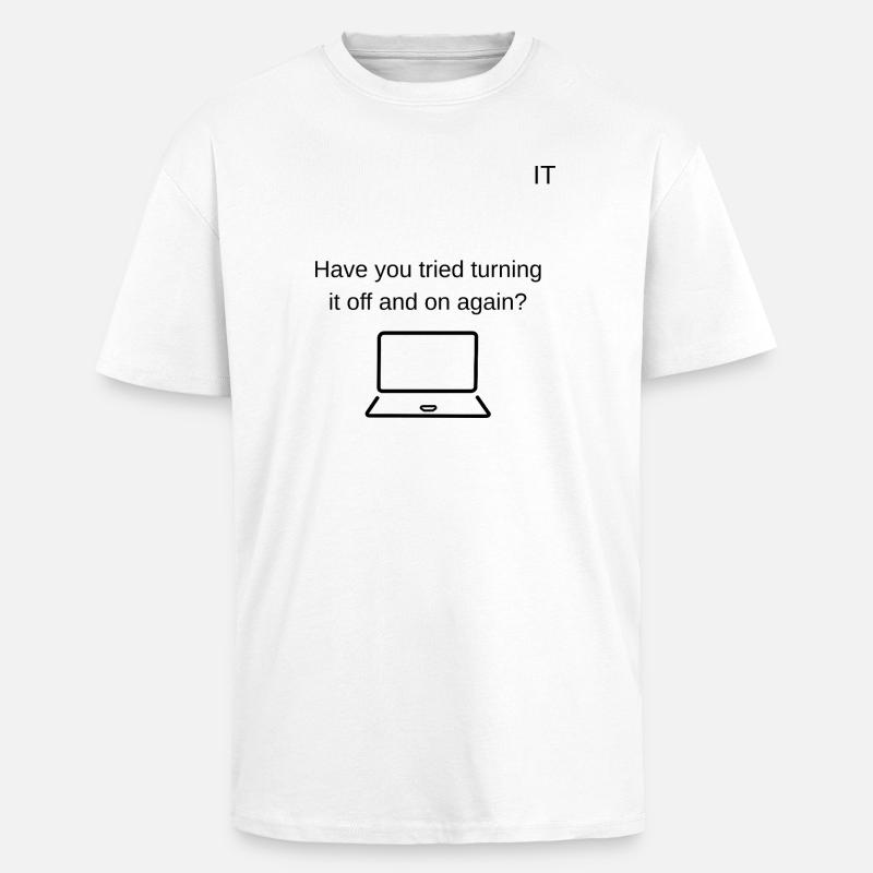 Tech support  - Unisex Oversized Heavyweight T-shirt - white