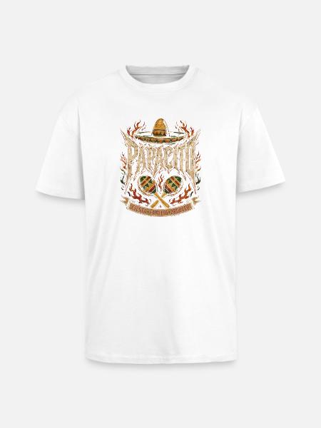 Fiesta Familia Orgullo - Oversized Heavyweight Unisex T-Shirt - Weiß