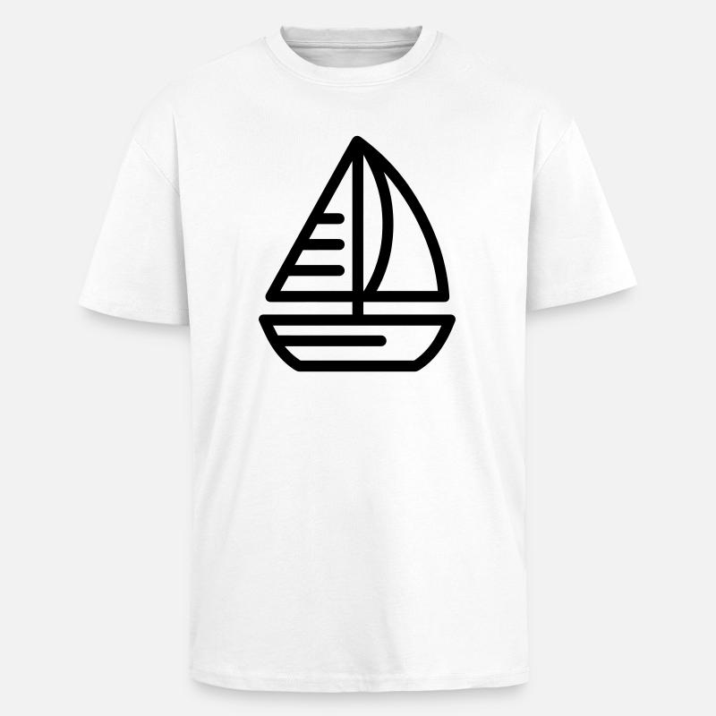 Boot - Oversized Heavyweight Unisex T-Shirt - Weiß