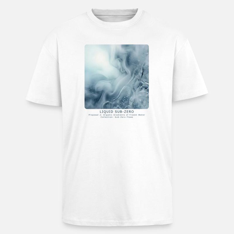 Liquid Sub-Zero - Unisex Oversized Heavyweight T-shirt - white