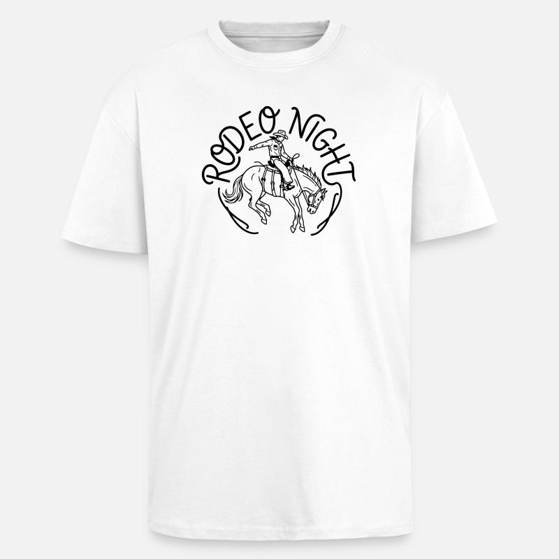 Rodeo - Oversized Heavyweight Unisex T-Shirt - Weiß