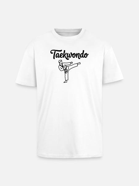 Taekwondo - Oversized Heavyweight Unisex T-Shirt - Weiß