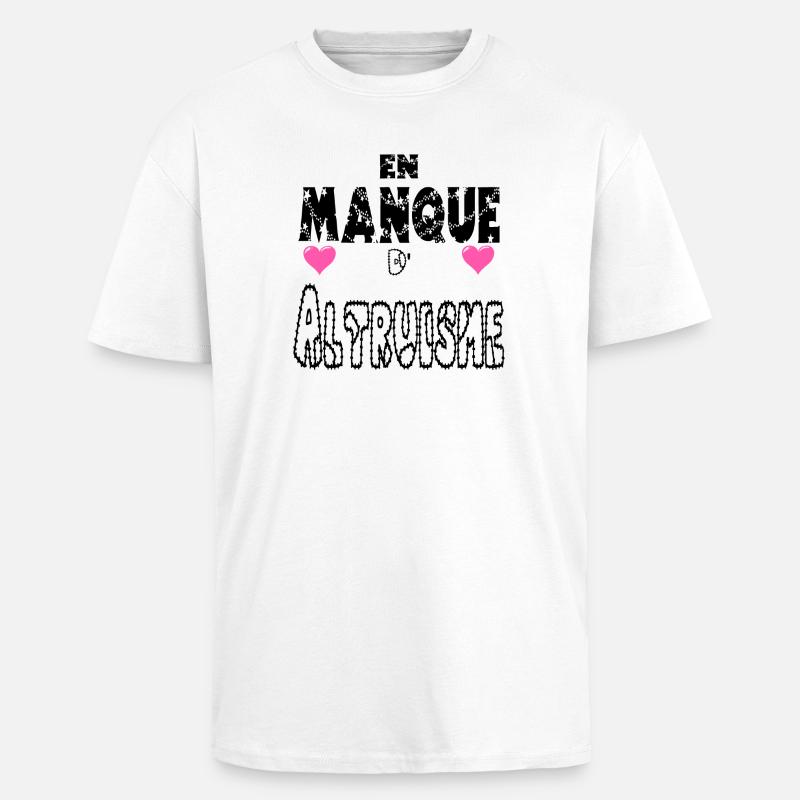 Fehlender Altruismus - Oversized Heavyweight Unisex T-Shirt - Weiß