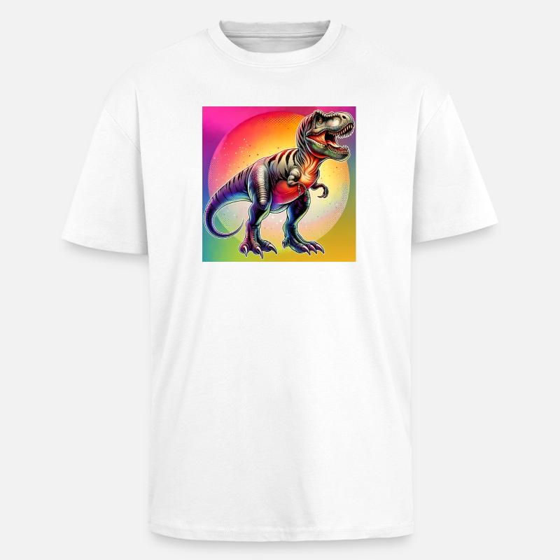 Dinosaurier - Oversized Heavyweight Unisex T-Shirt - Weiß