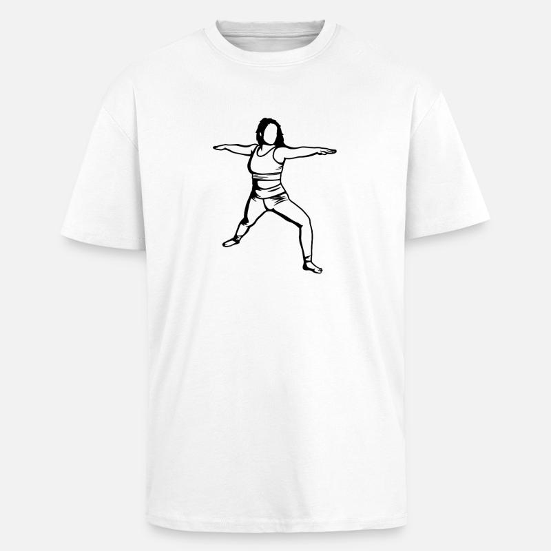 Yogini - Unisex Oversized Heavyweight T-shirt - white