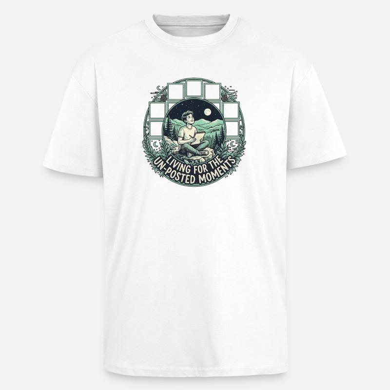 Non publié - T-shirt unisexe oversize épais - blanc