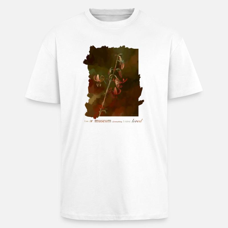 Lys - T-shirt unisexe oversize épais - blanc