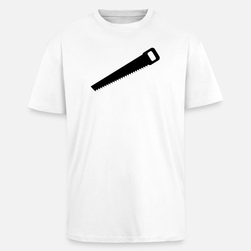 Handsaw - Unisex Oversized Heavyweight T-shirt - white
