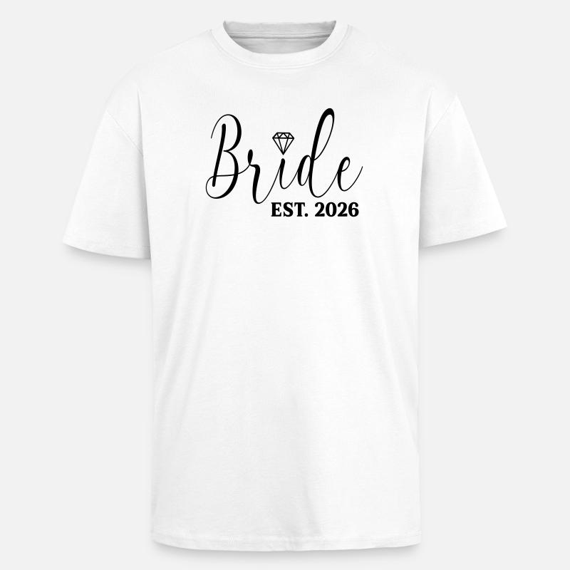 Brauthochzeit 2026 - Oversized Heavyweight Unisex T-Shirt - Weiß