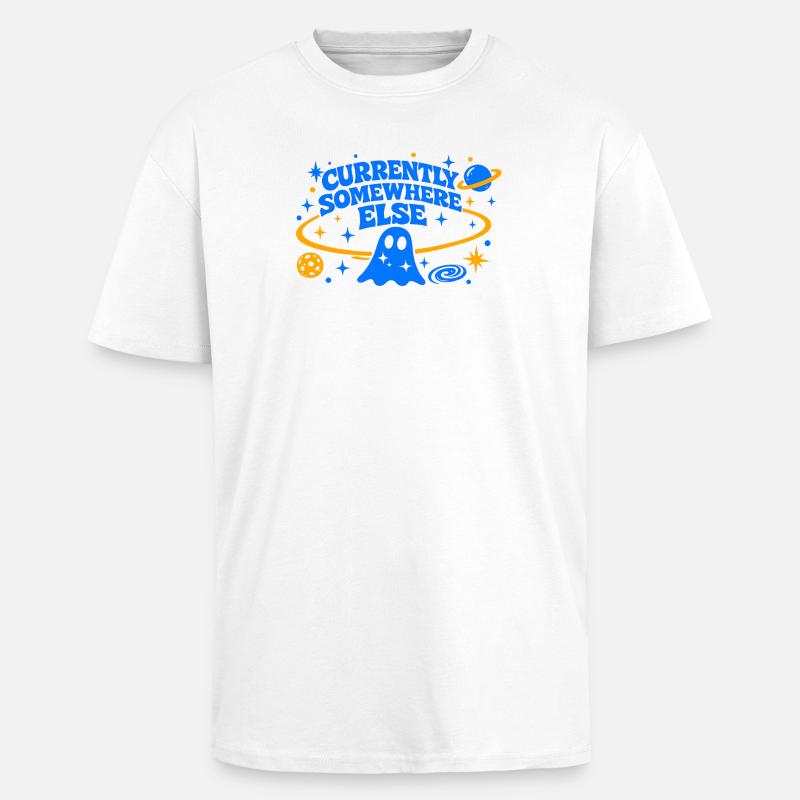 CURRENTLY SOMEWHERE ELSE - Oversized Heavyweight Unisex T-Shirt - Weiß