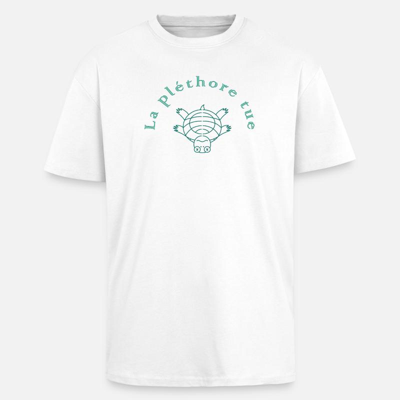 Der Grüne Killer Plethora - Oversized Heavyweight Unisex T-Shirt - Weiß