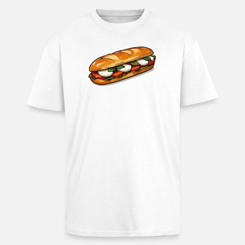 Frisch belegtes Sandwich Kunst - Oversized Heavyweight Unisex T-Shirt - Weiß