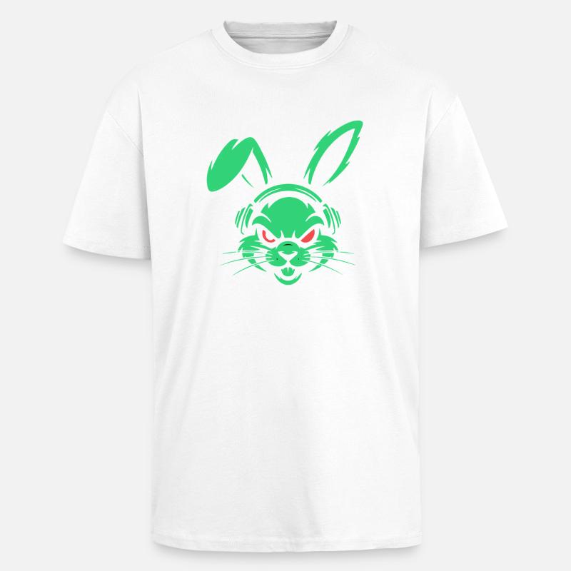 Rythmes néon - T-shirt unisexe oversize épais - blanc