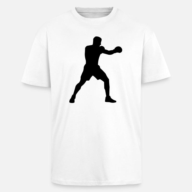 boxeur - T-shirt unisexe oversize épais - blanc