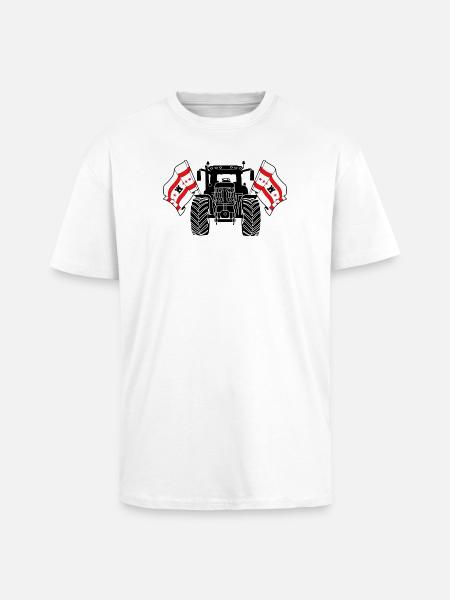 Drenthe_Tractor_Pride - Unisex Oversized Heavyweight T-shirt - white