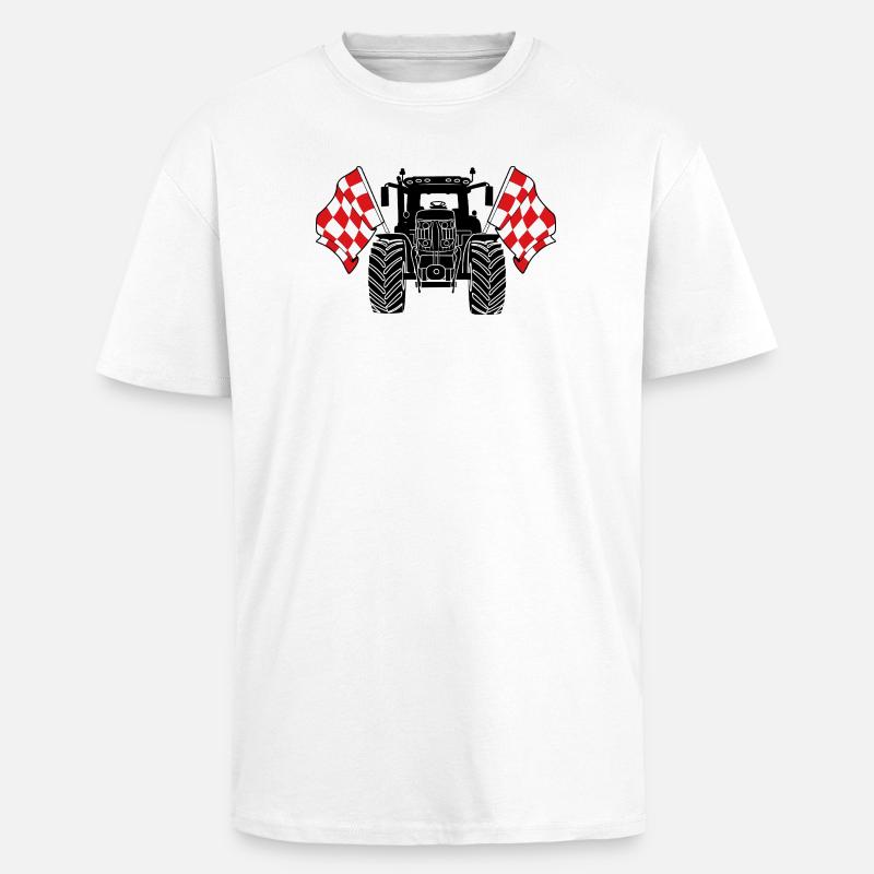 Brabant_Tractor_Pride - Unisex Oversized Heavyweight T-shirt - white