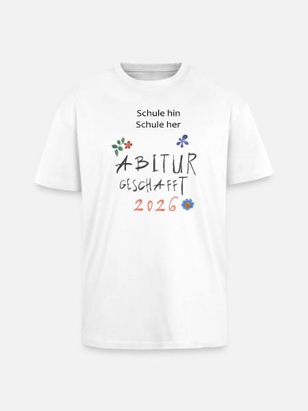 Abitur 2026  - Oversized Heavyweight Unisex T-Shirt - Weiß