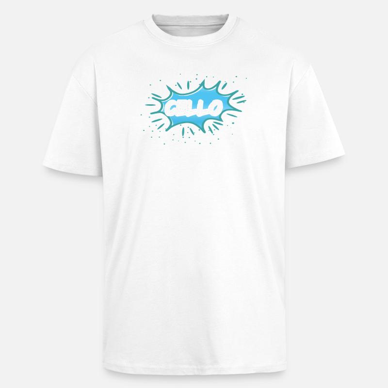 Gift cello - Unisex Oversized Heavyweight T-shirt - white