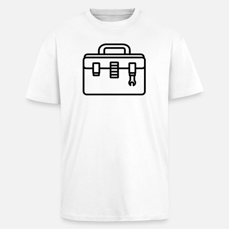 Toolbox - Unisex Oversized Heavyweight T-shirt - white