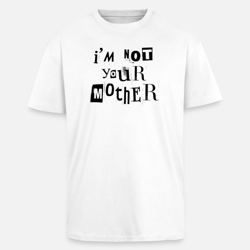 Where is Mum? - Unisex Oversized Heavyweight T-shirt - white