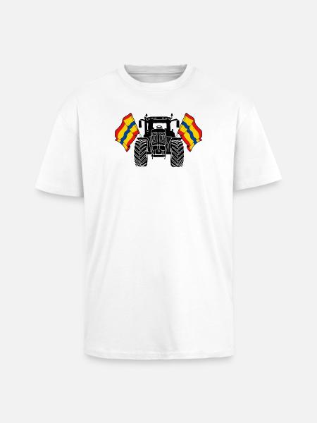 Overijssel_Tractor_Pride - Unisex Oversized Heavyweight T-shirt - white