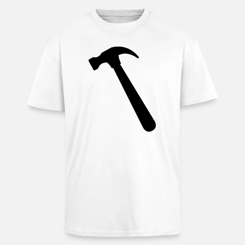 Marteau - T-shirt unisexe oversize épais - blanc