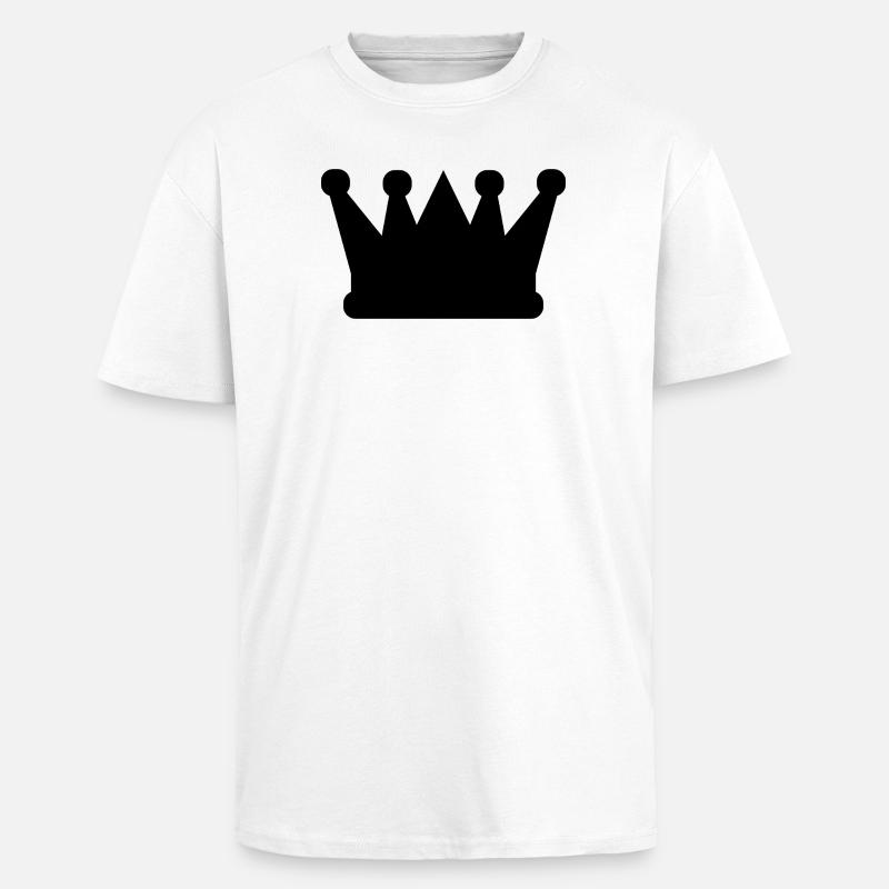 Couronne - T-shirt unisexe oversize épais - blanc
