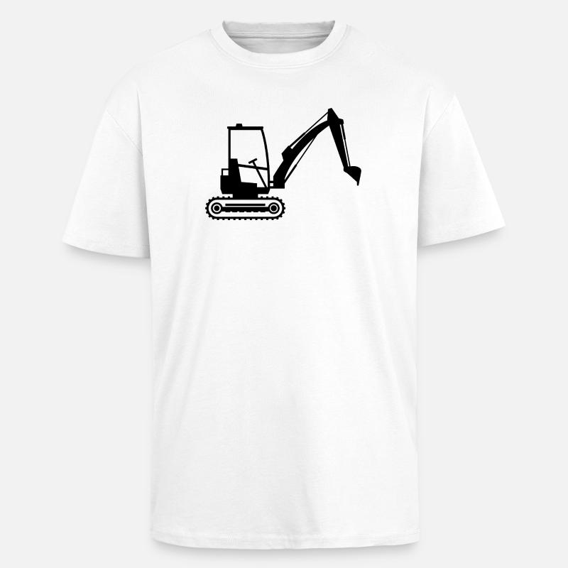 Bagger - Oversized Heavyweight Unisex T-Shirt - Weiß