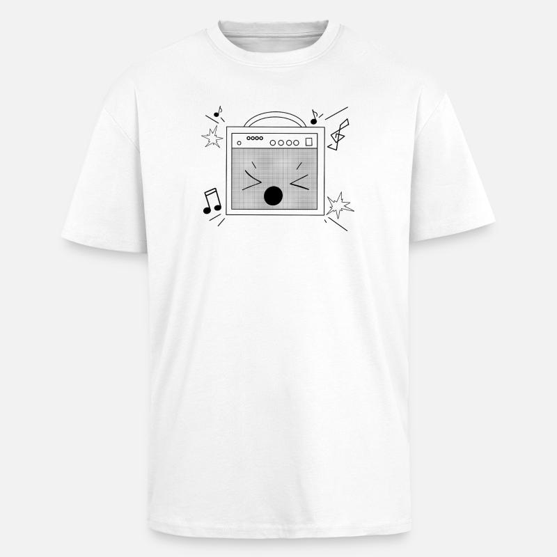 Intervenant bruyant - T-shirt unisexe oversize épais - blanc