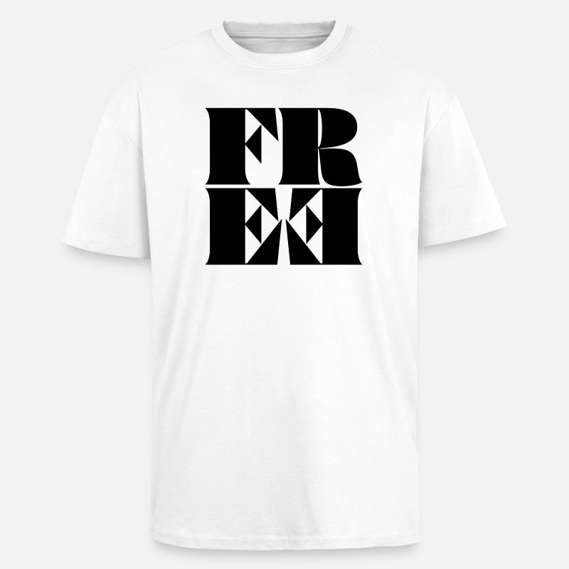 FREE - Oversized Heavyweight Unisex T-Shirt - Weiß