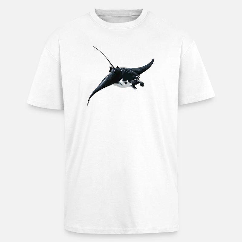 Rays Manta Rays - Unisex Oversized Heavyweight T-shirt - white