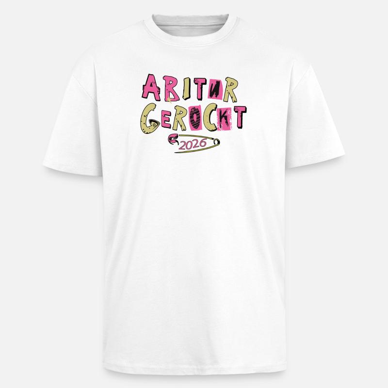 L’Abitur a été un choc - T-shirt unisexe oversize épais - blanc