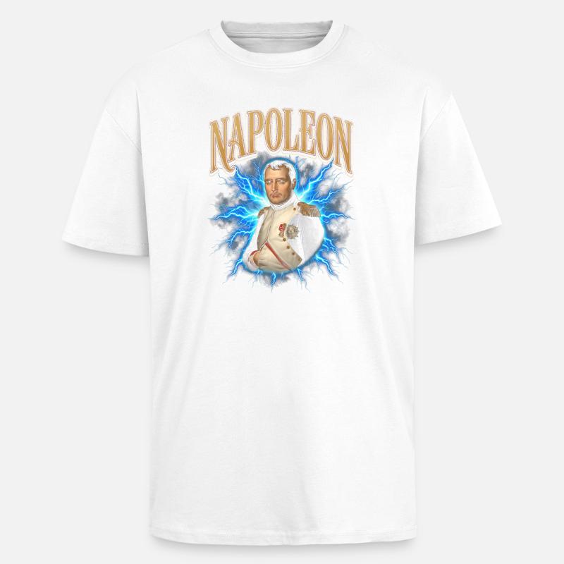 Napoleon Blitzlicht-Aura - Oversized Heavyweight Unisex T-Shirt - Weiß