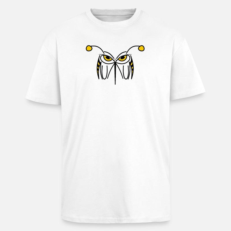 MORSURE - Guêpe en colère - T-shirt unisexe oversize épais - blanc