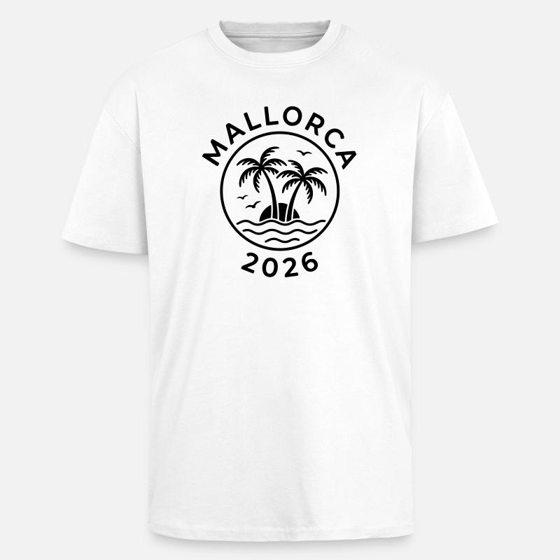 Mallorca 2026 - Unisex Oversized Heavyweight T-shirt - white
