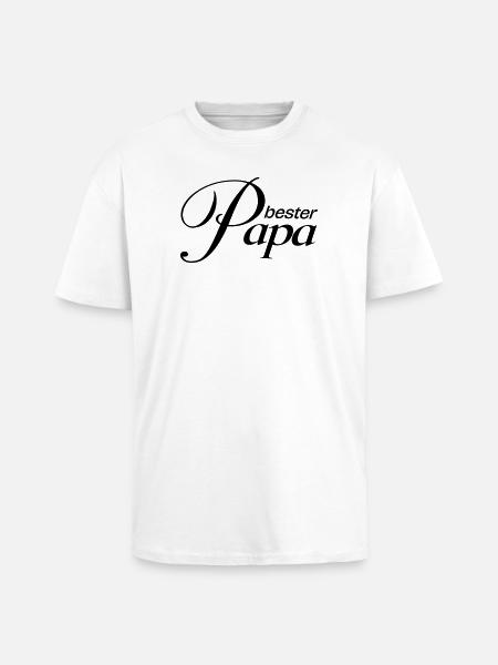Bester Papa! - Oversized Heavyweight Unisex T-Shirt - Weiß