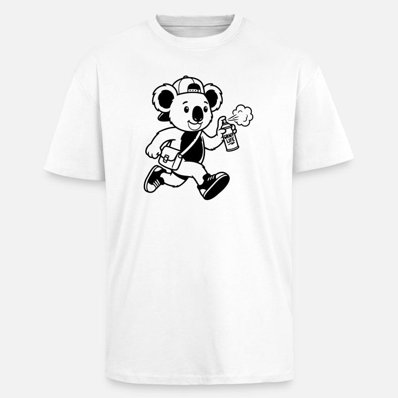 graffiti - Unisex Oversized Heavyweight T-shirt - white