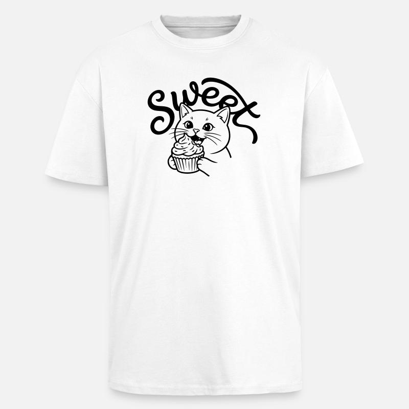 cupcake - Unisex Oversized Heavyweight T-shirt - white